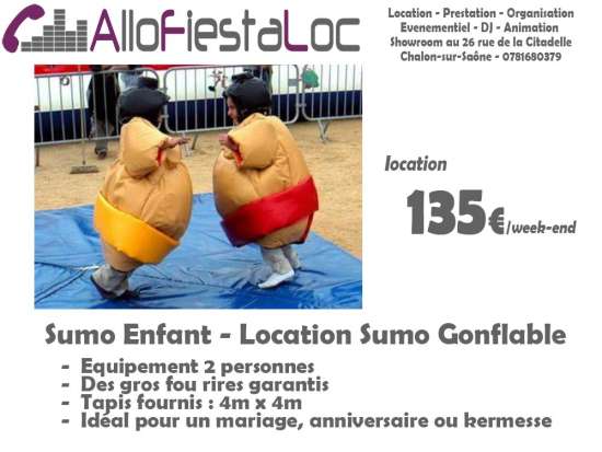 Location - kit costume de sumo (enfant) - la paire
