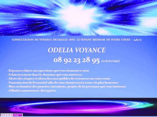 Odelia Voyance Humaniste - 08 92 23 28 95