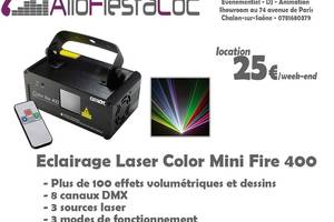 Location eclairage laser color mini fire 400